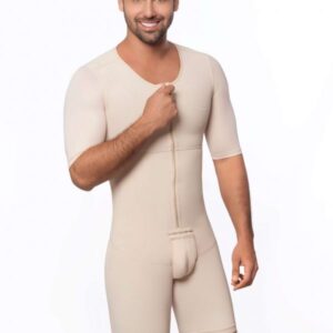 Male full body mid thigh faja with sleeves